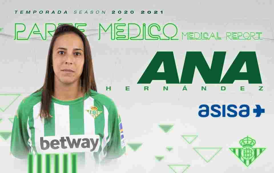 Ana Hernández, con una meniscopatía externa, será operada la próxima semana