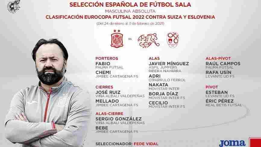 Éric Pérez, convocado con la Selección Española para los encuentros ante Suiza y Eslovenia