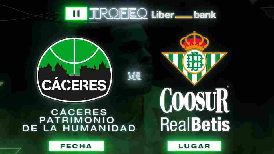 El Coosur Real Betis se enfrentará al Cáceres Patrimonio de la Humanidad este viernes a partir de las 19:00 horas