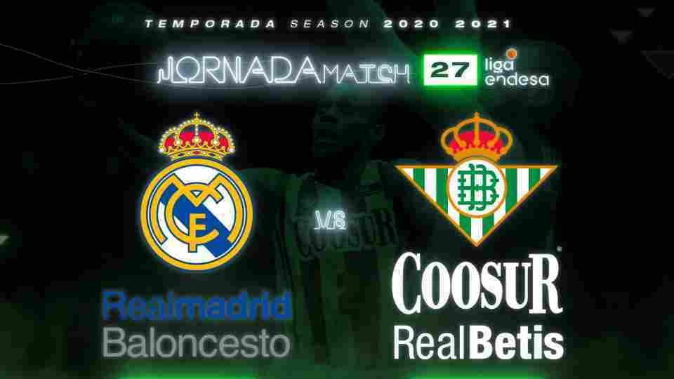 Real Madrid - Coosur Real Betis, domingo 21 de marzo a las 17:00 horas