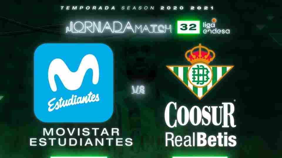 Movistar Estudiantes - Coosur Real Betis, domingo 18 de abril a partir de las 12:15 horas