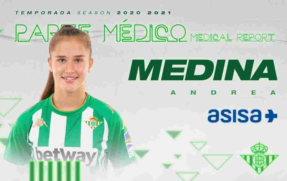 PARTE MÉDICO | Andrea Medina sufre un esguince de rodilla