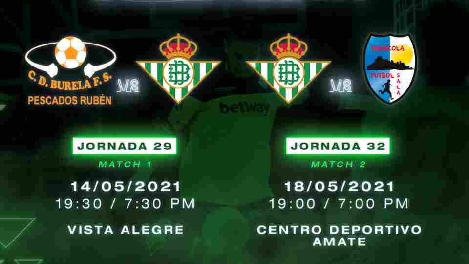Viernes 14 a las 19:30 horas ante Burela FS y martes 18 a las 19:00 horas ante Peñiscola FS
