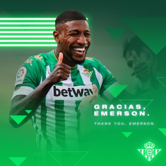 Emerson se incorpora al FC Barcelona tras dos años y medio en el Real Betis