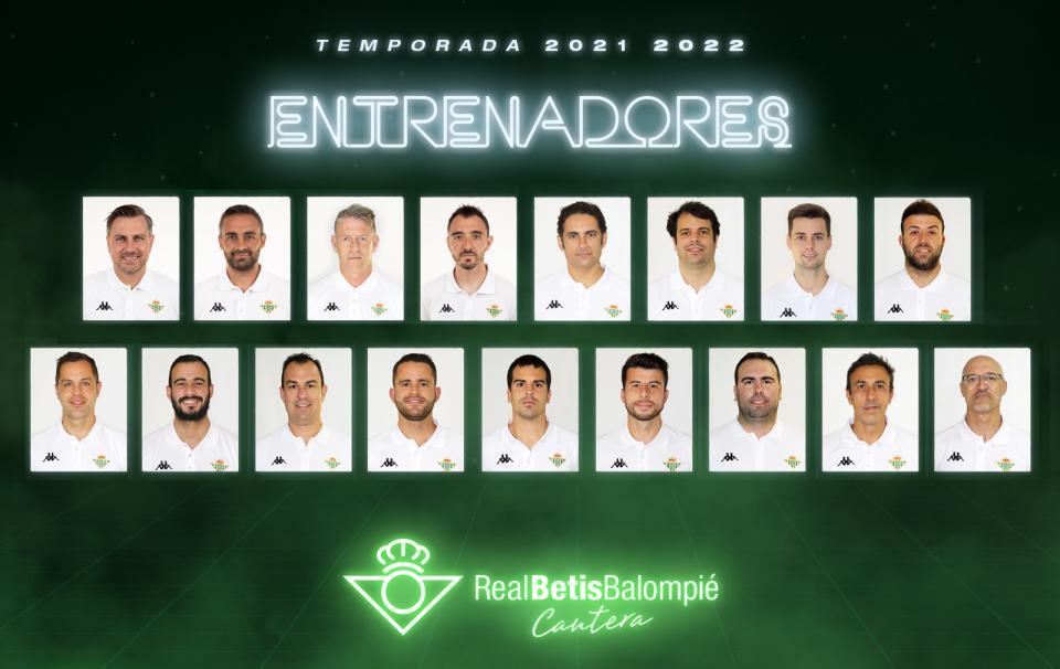 Relación de entrenadores de la Cantera para la temporada 21/22
