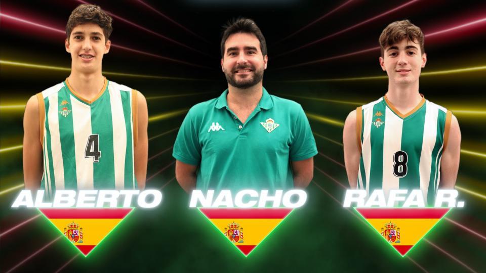 Rafael Romero, Alberto Blanco y Nacho Benítez, convocados por la Selección para la concentración de la U15