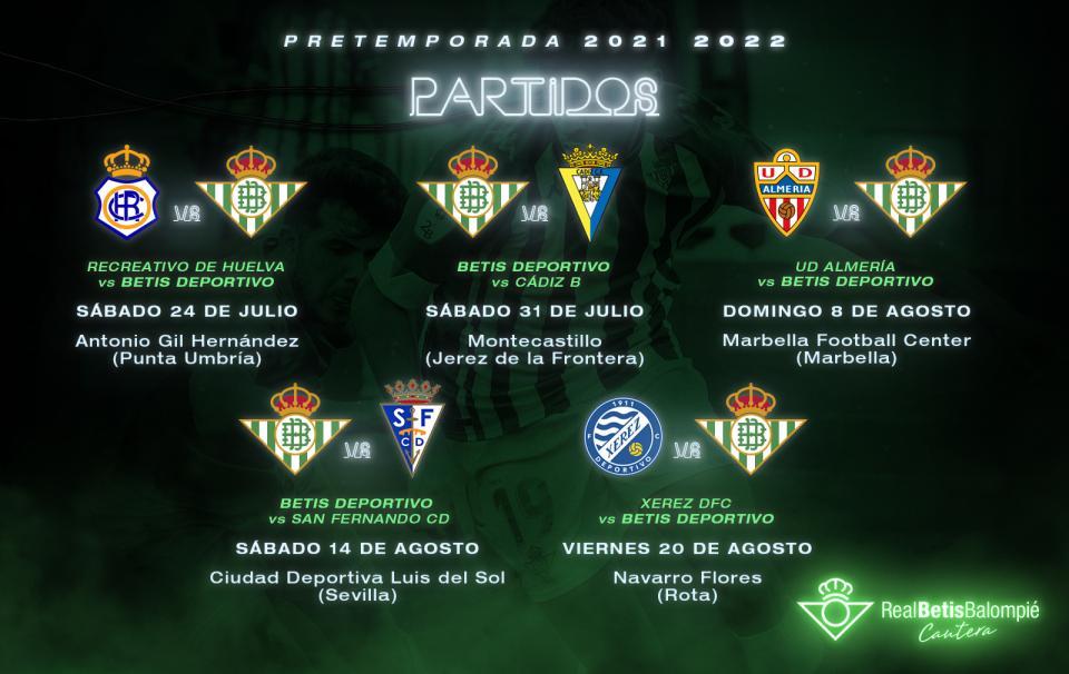 El Betis Deportivo disputará cinco amistosos durante la pretemporada