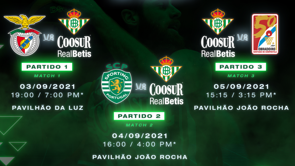 El Coosur Real Betis participará en el Torneo Internacional de Lisboa junto al Benfica, Sporting y Obradoiro
