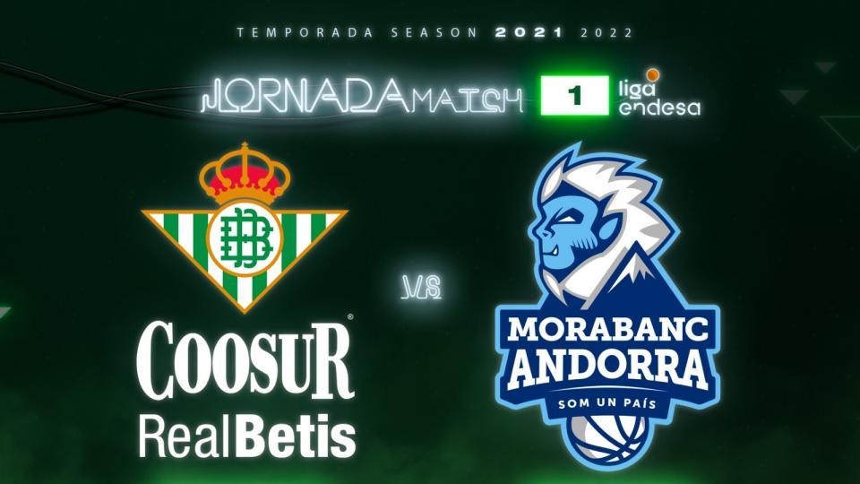 El Coosur Real Betis debutará en la Liga Endesa 2021/22 ante MoraBanc Andorra en San Pablo  