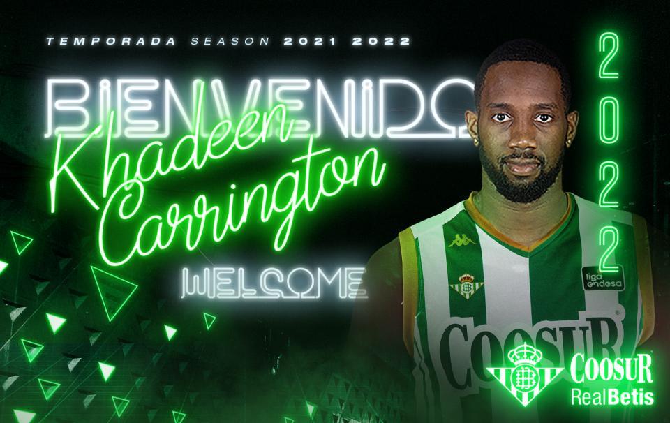 El Coosur Real Betis alcanza un acuerdo para la incorporación de Khadeen Carrington