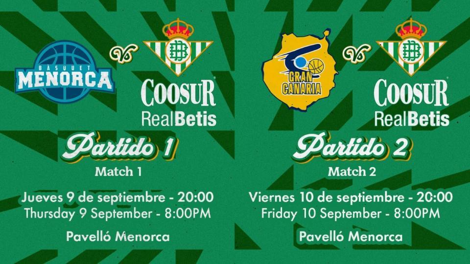 El Coosur Real Betis se enfrentará a Gran Canaria y Hestia Menorca en el Torneo CoPizza