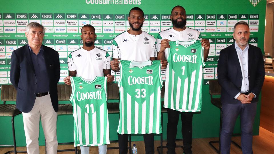 El Coosur Real Betis presenta a Shannon Evans, Vitto Brown y Danny Agbelese