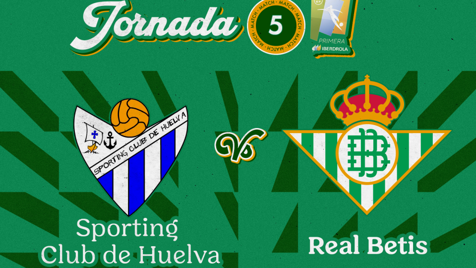 Sporting Club de Huelva - Real Betis Féminas, domingo 3 de octubre a las 12:00 horas