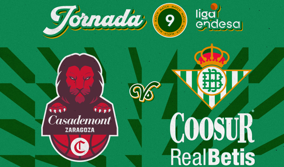 Casademont Zaragoza - Coosur Real Betis, domingo 7 de noviembre a las 17:00