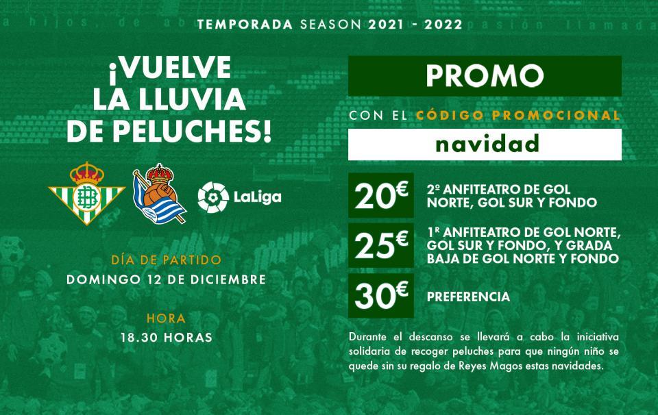 Promoción de entradas para el partido contra la Real Sociedad