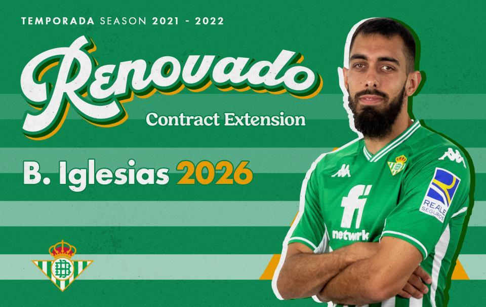 El Real Betis y Borja Iglesias amplían su vinculación