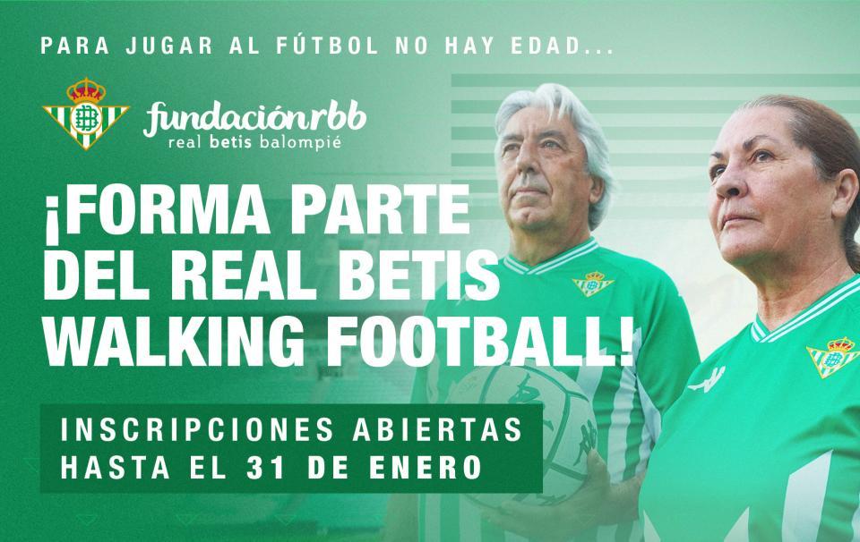 La Fundación Real Betis Balompié pone en marcha el Real Betis Walking Football, el equipo de fútbol andando para mayores de 50 años 