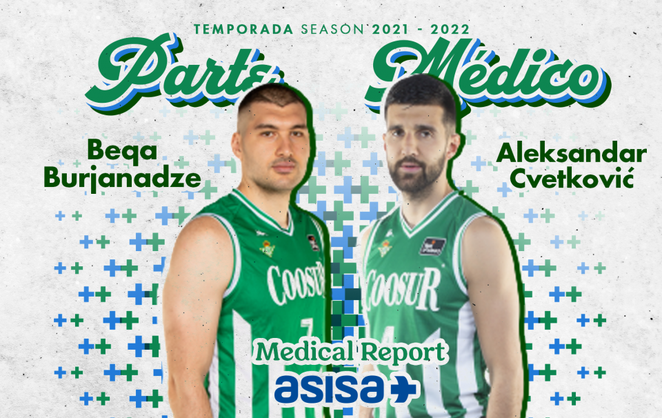 Parte médico de Beqa Burjanadze y Aleks Cvetkovic