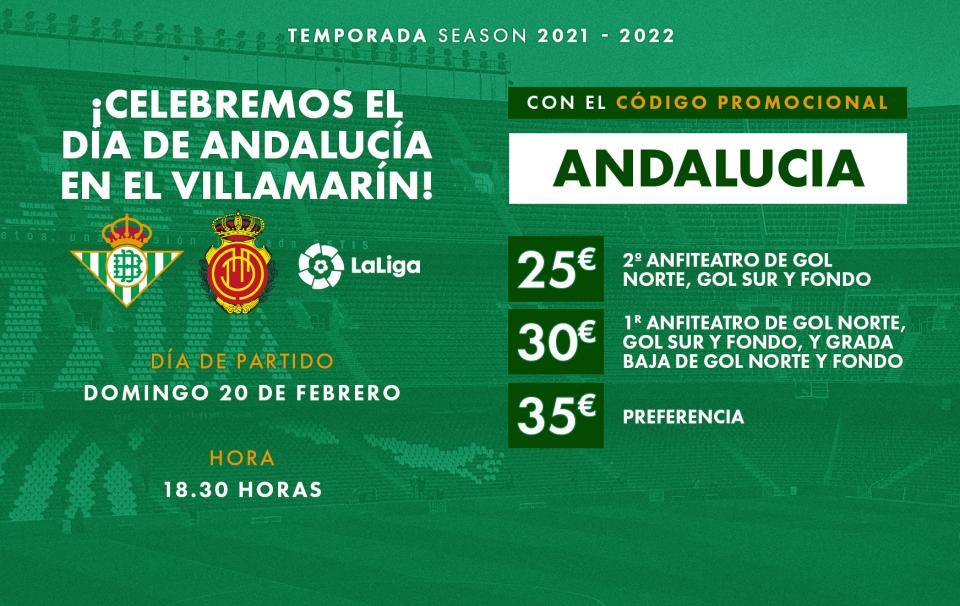 Promoción de entradas para el partido contra el RCD Mallorca
