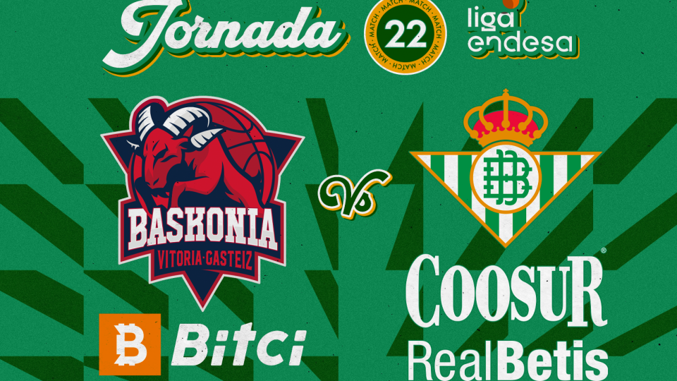 Bitci Baskonia - Coosur Real Betis, domingo 13 de febrero a las 12:30