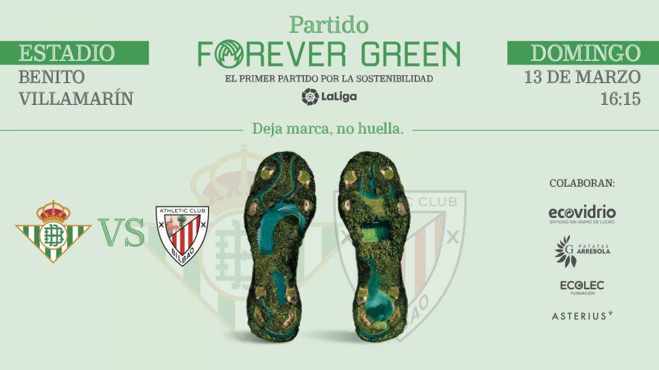 El Real Betis-Athletic Club, partido Forever Green, será el primer partido por la sostenibilidad de LaLiga 