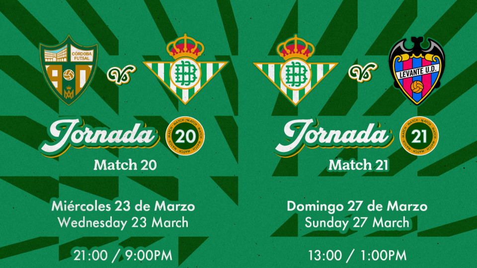 Horarios de los partidos ante Córdoba Patrominio de la Humanidad y Levante UD
