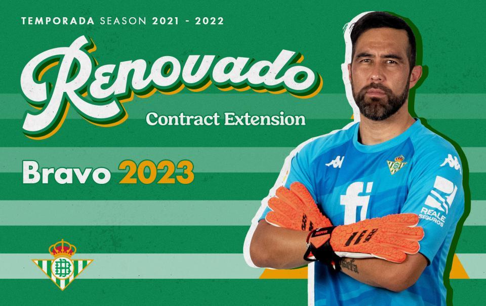 Claudio Bravo renueva su contrato con el Real Betis