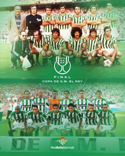 Homenaje del Real Betis a los campeones de Copa de 1977 y 2005
