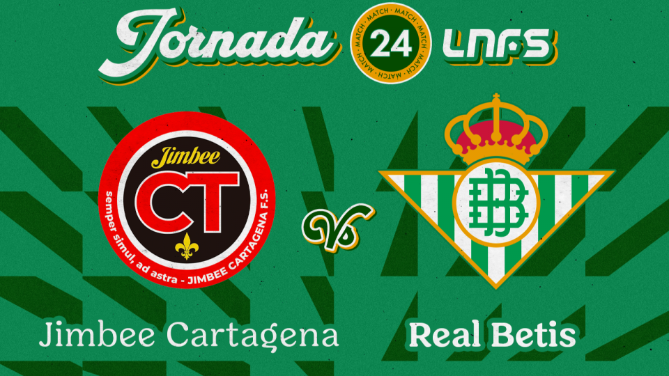 Jimbee Cartagena - Real Betis Futsal, sábado 23 de abril a las 12:00 horas