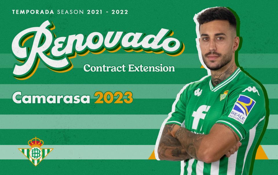 Camarasa renueva su contrato con el Real Betis