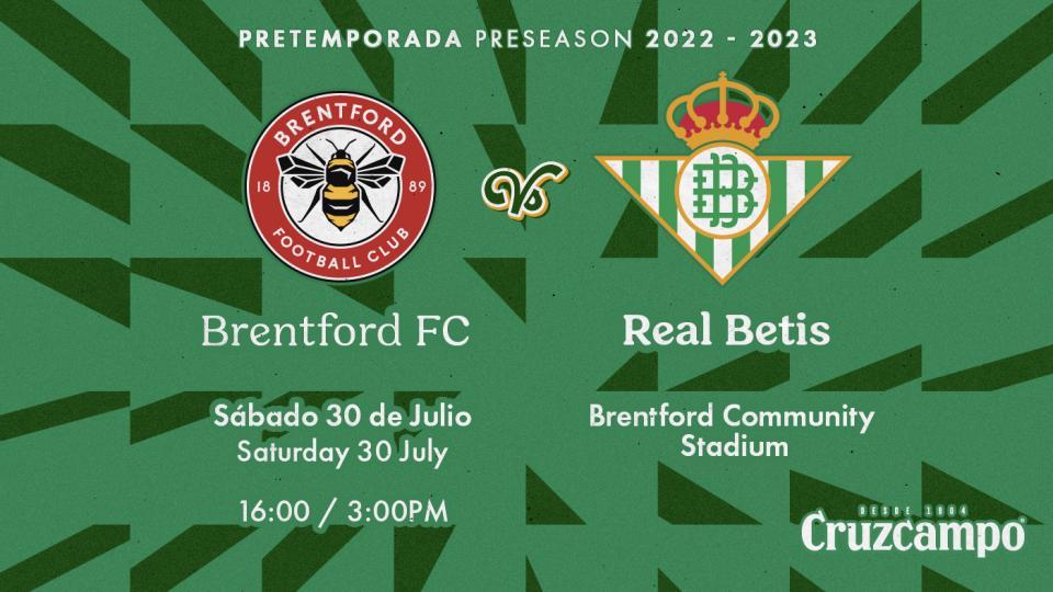 El Brentford FC, segundo rival de la pretemporada para el Real Betis