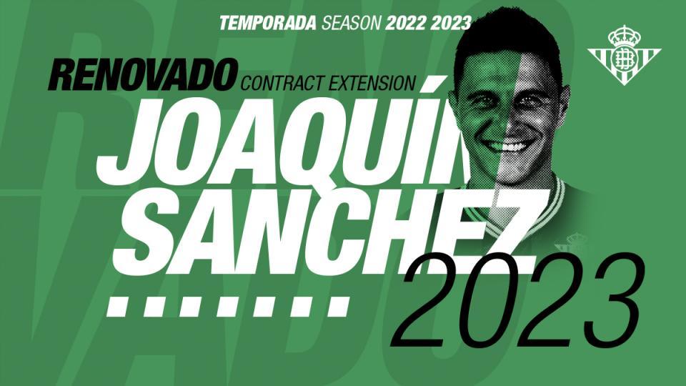 Joaquín renueva con el Real Betis hasta 2023
