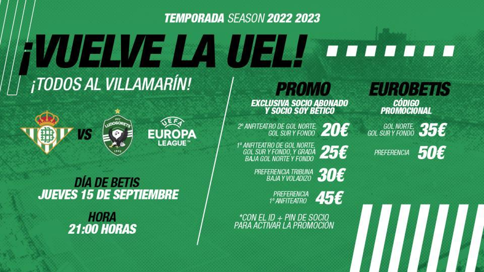 Promoción de entradas para el partido contra el PFC Ludogorets