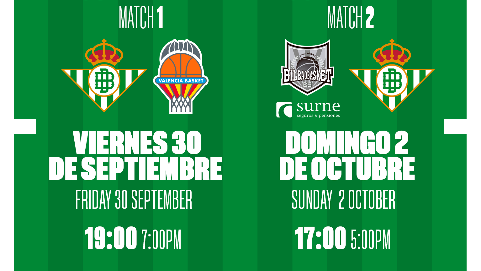 El Real Betis Baloncesto arranca la ACB este fin de semana ante Valencia Basket y Bilbao Basket