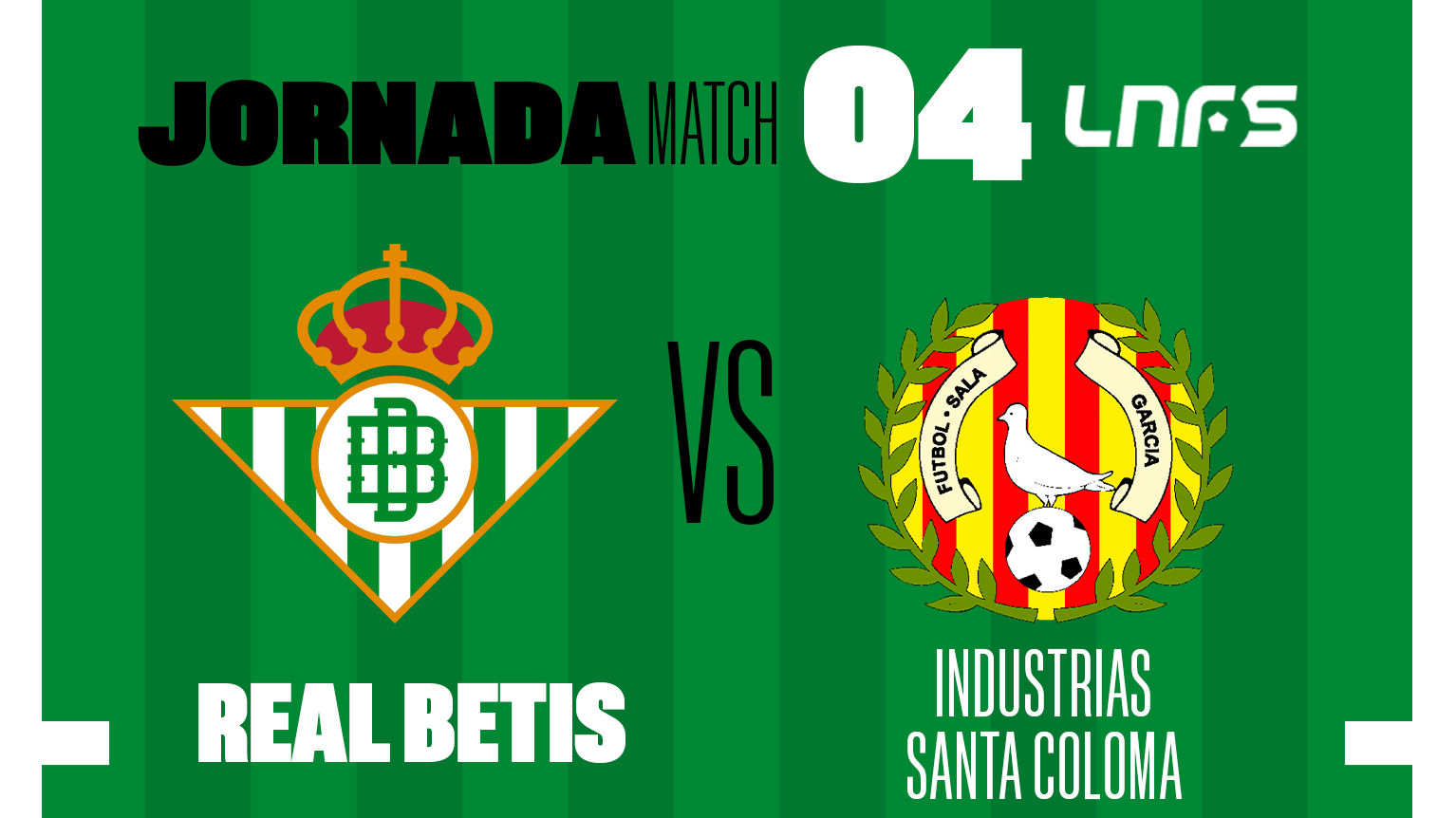 Real Betis Futsal - Industrias Santa Coloma, sábado 15 de octubre a las 13:00 horas