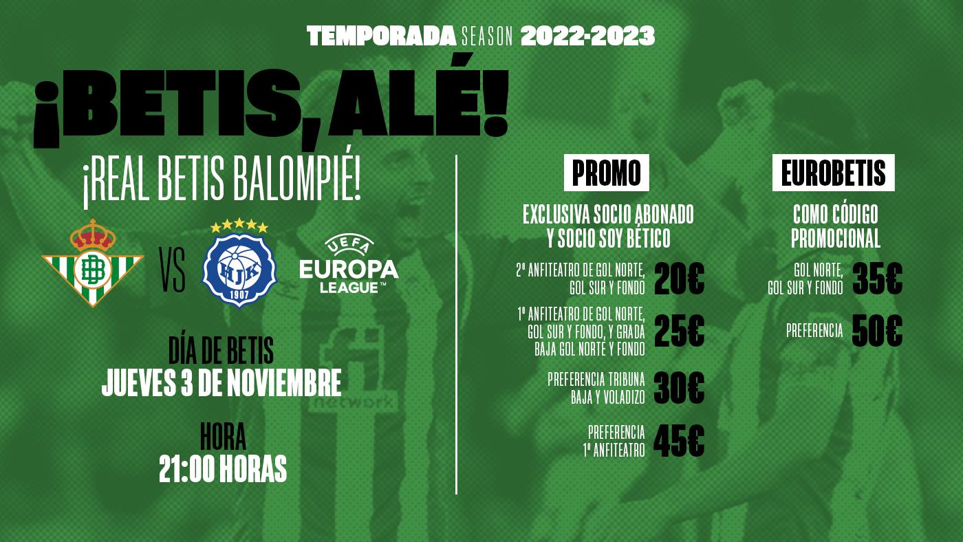 Promoción de entradas para el partido contra el HJK Helsinki