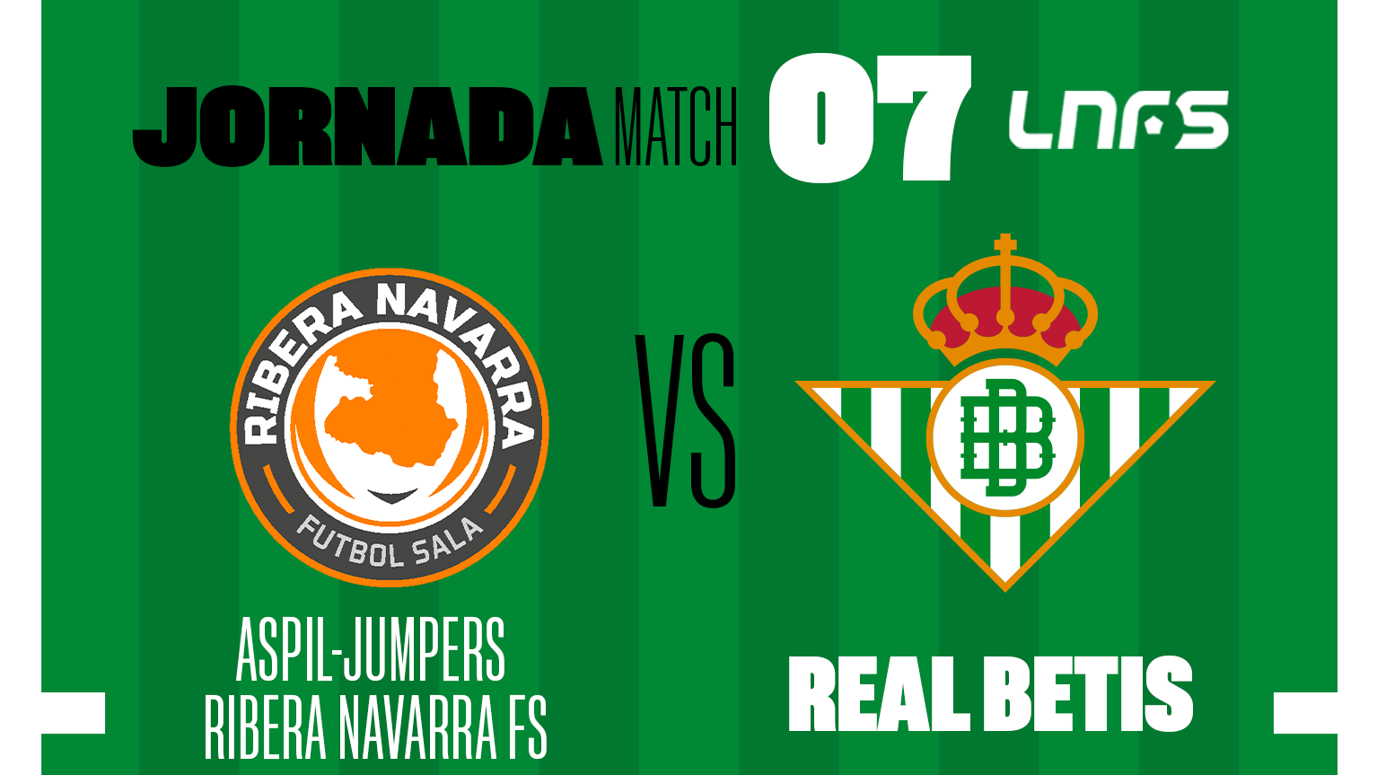 Ribera Navarra FS - Real Betis Futsal, sábado 5 de noviembre a las 18:00 horas