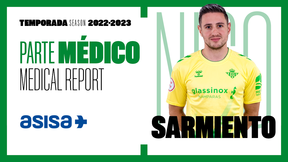 PARTE MÉDICO | Nico Sarmiento sufre una rotura fibrilar del cuádriceps izquierdo
