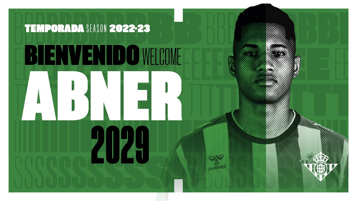 El Real Betis incorpora a Abner a sus filas hasta 2029