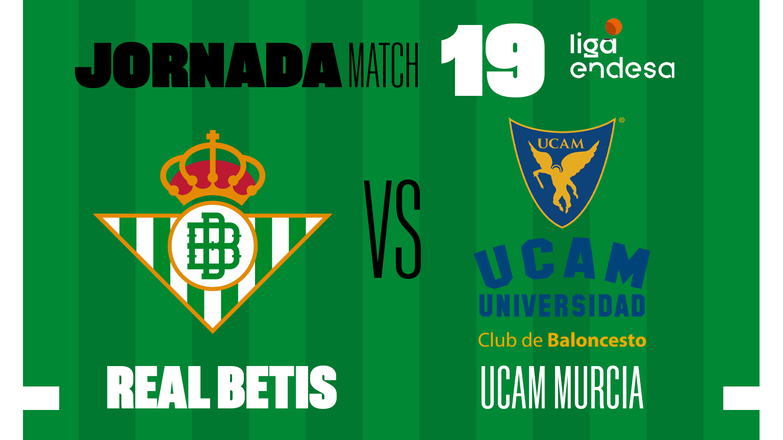 Real Betis Baloncesto - UCAM Murcia, sábado 4 de febrero a las 18:00 horas
