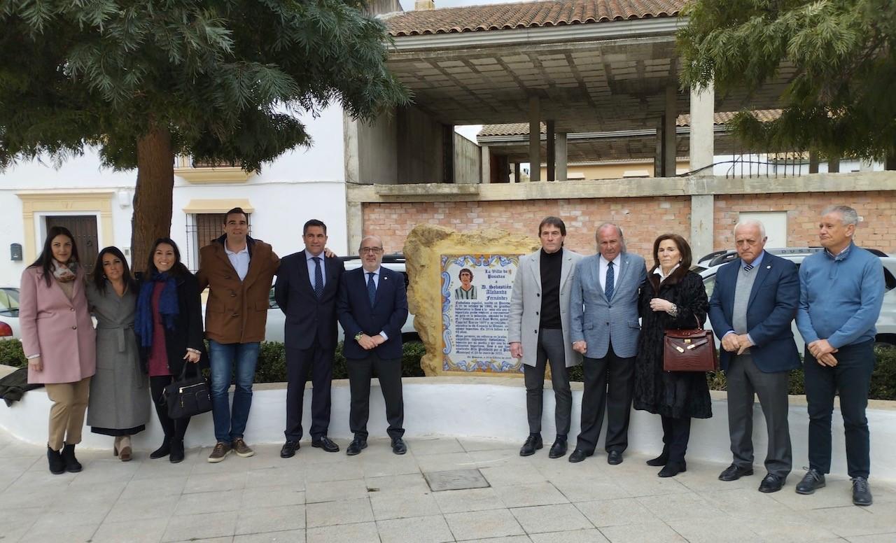 Homenaje del Ayuntamiento de Posadas a Sebastián Alabanda, ex jugador y ex consejero del Real Betis