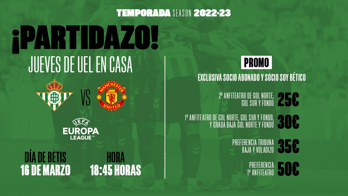 Promoción de entradas para el partido contra el Manchester United