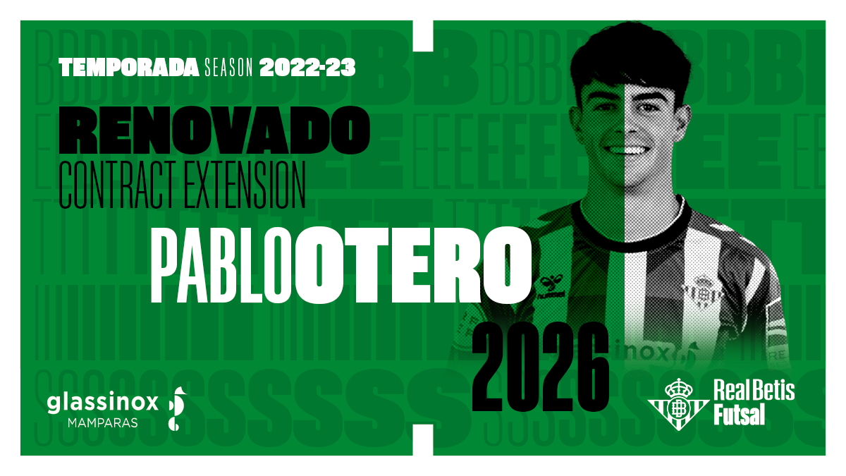 Pablo Otero renueva por tres temporadas con el Real Betis Futsal