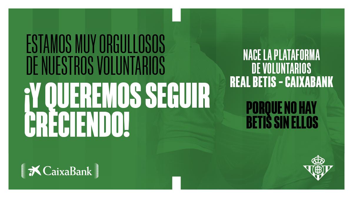 El Real Betis y CaixaBank refuerzan el programa de voluntarios del Club