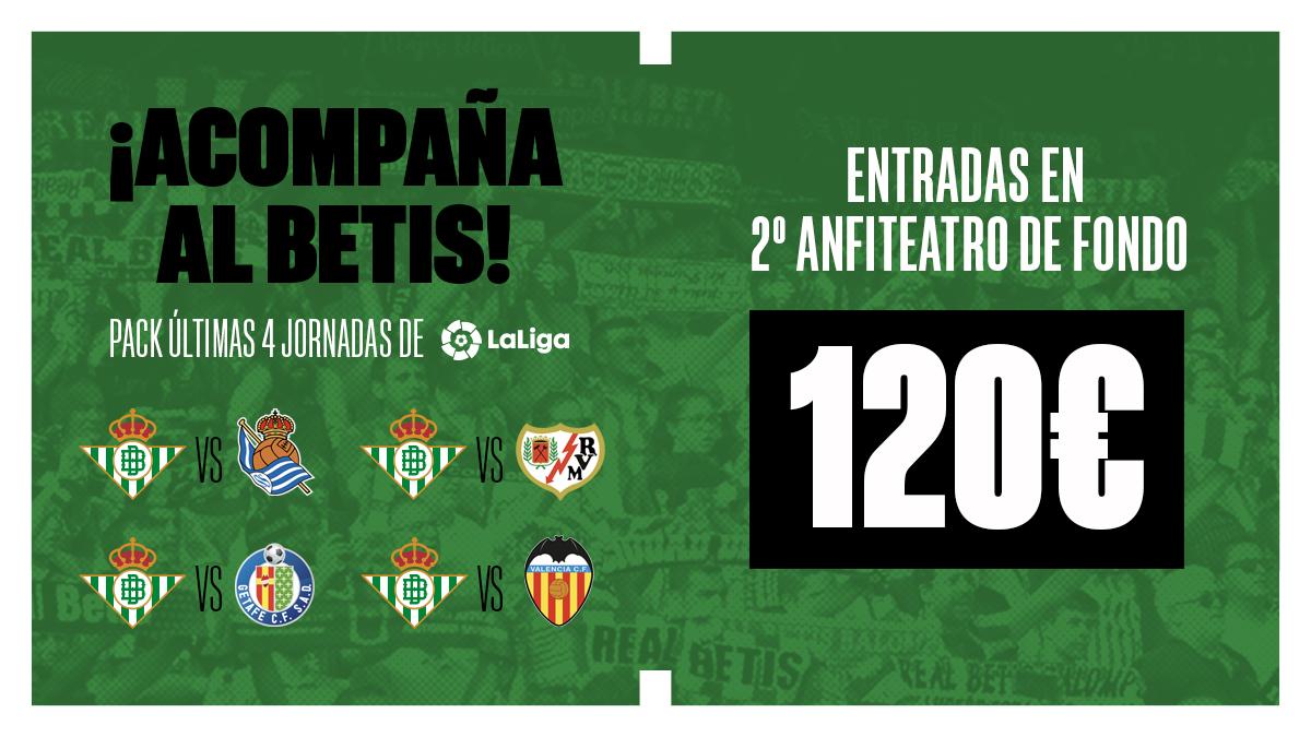 Promoción de entradas para los últimos 4 partidos en casa