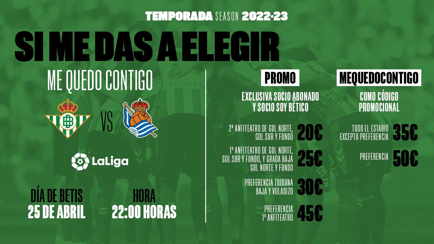 Promoción de entradas para el partido contra la Real Sociedad