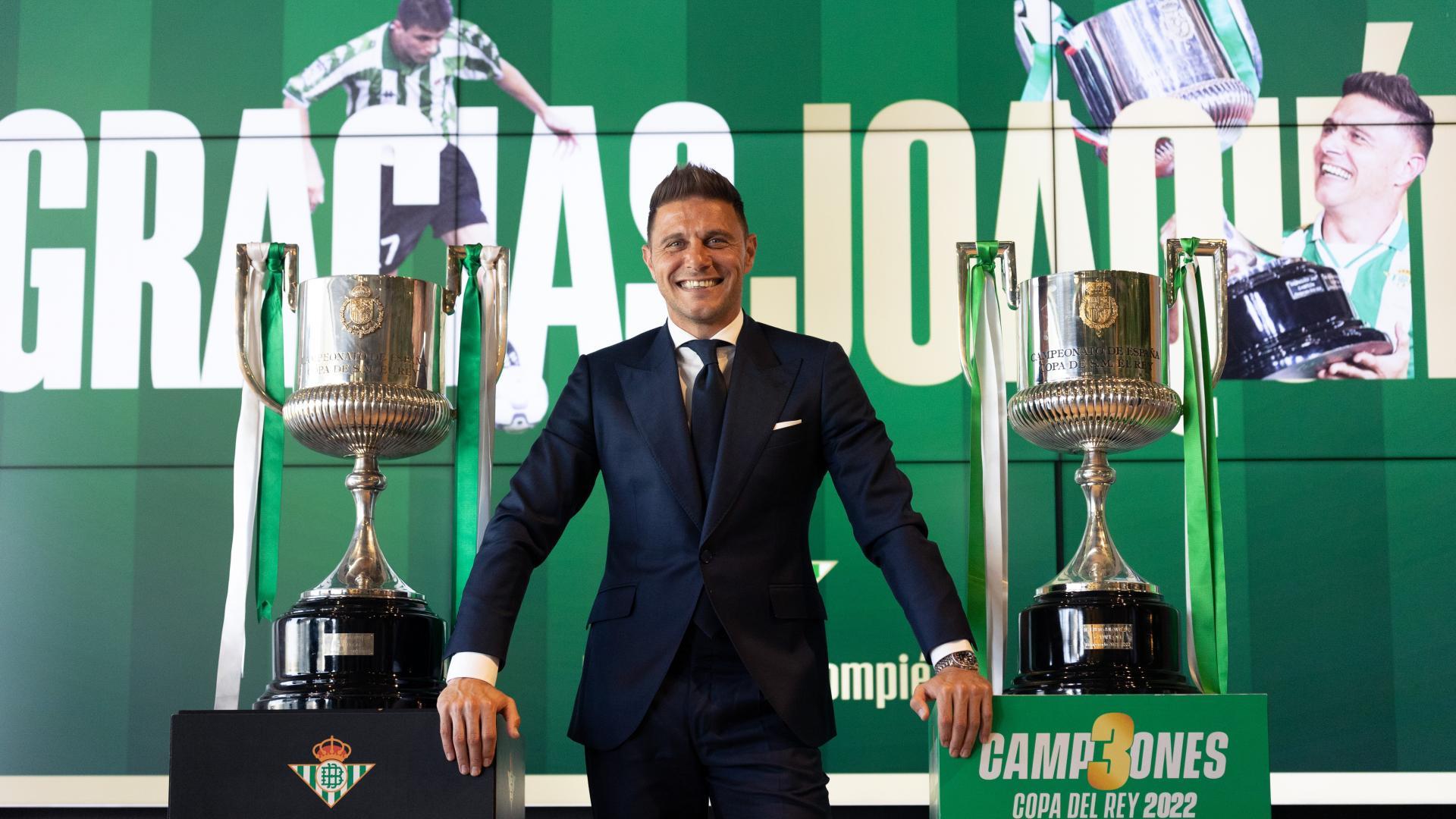 El Real Betis homenajea a Joaquín, capitán y leyenda del Club