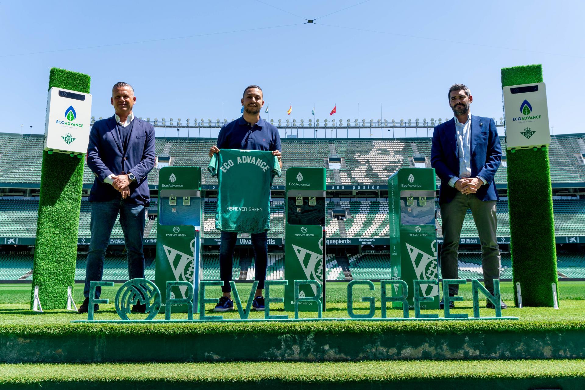 Eco Advance se une a Forever Green y proveerá al Real Betis de máquinas de ozono y agua osmotizada