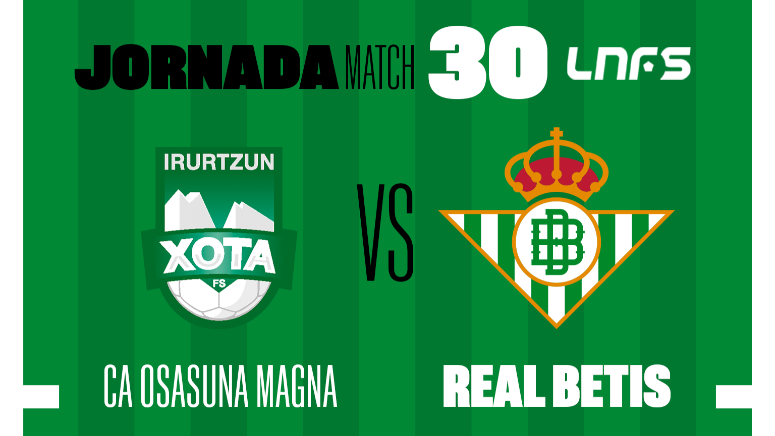 CA Osasuna Magna - Real Betis Futsal, sábado 20 de mayo a las 18:30 horas