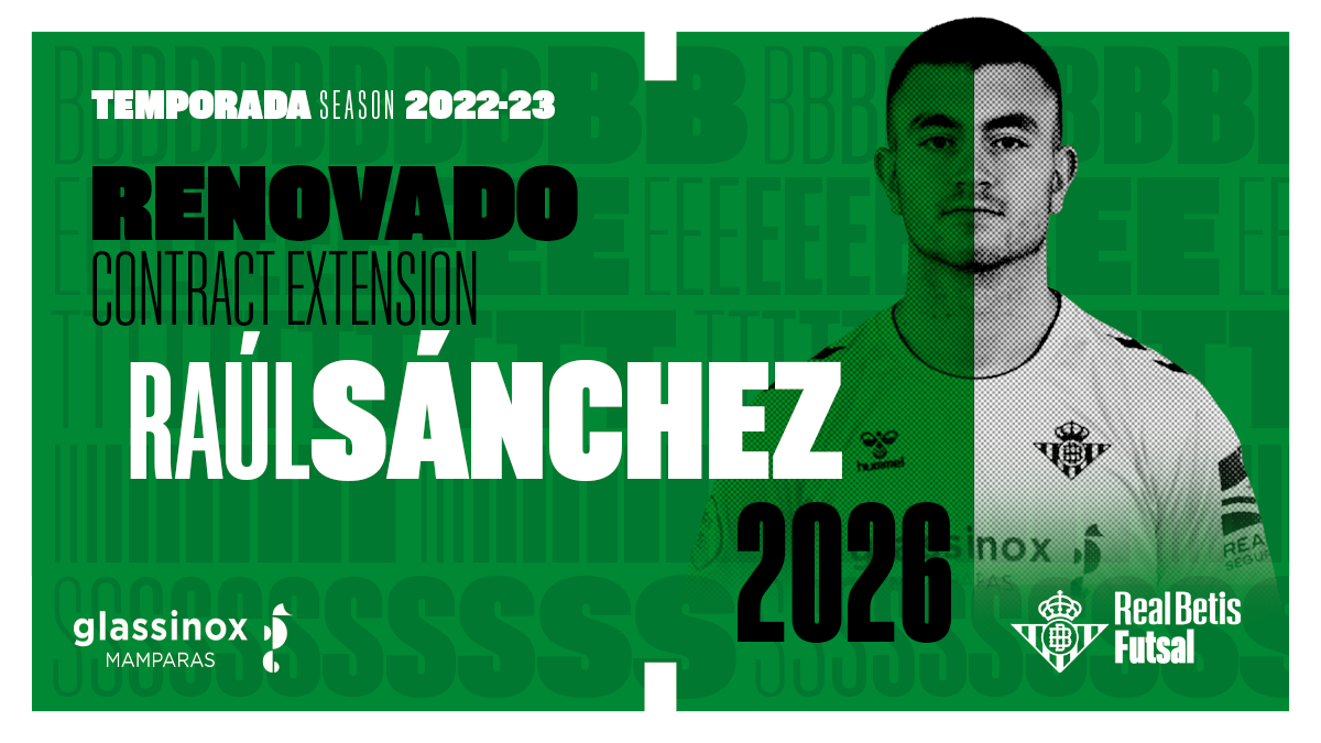 Raúl Sánchez renueva con el Real Betis Futsal hasta 2026
